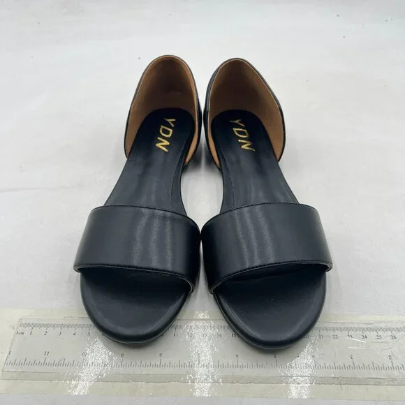 YDN Black Open-Toe Sandals - Picture 3 of 10